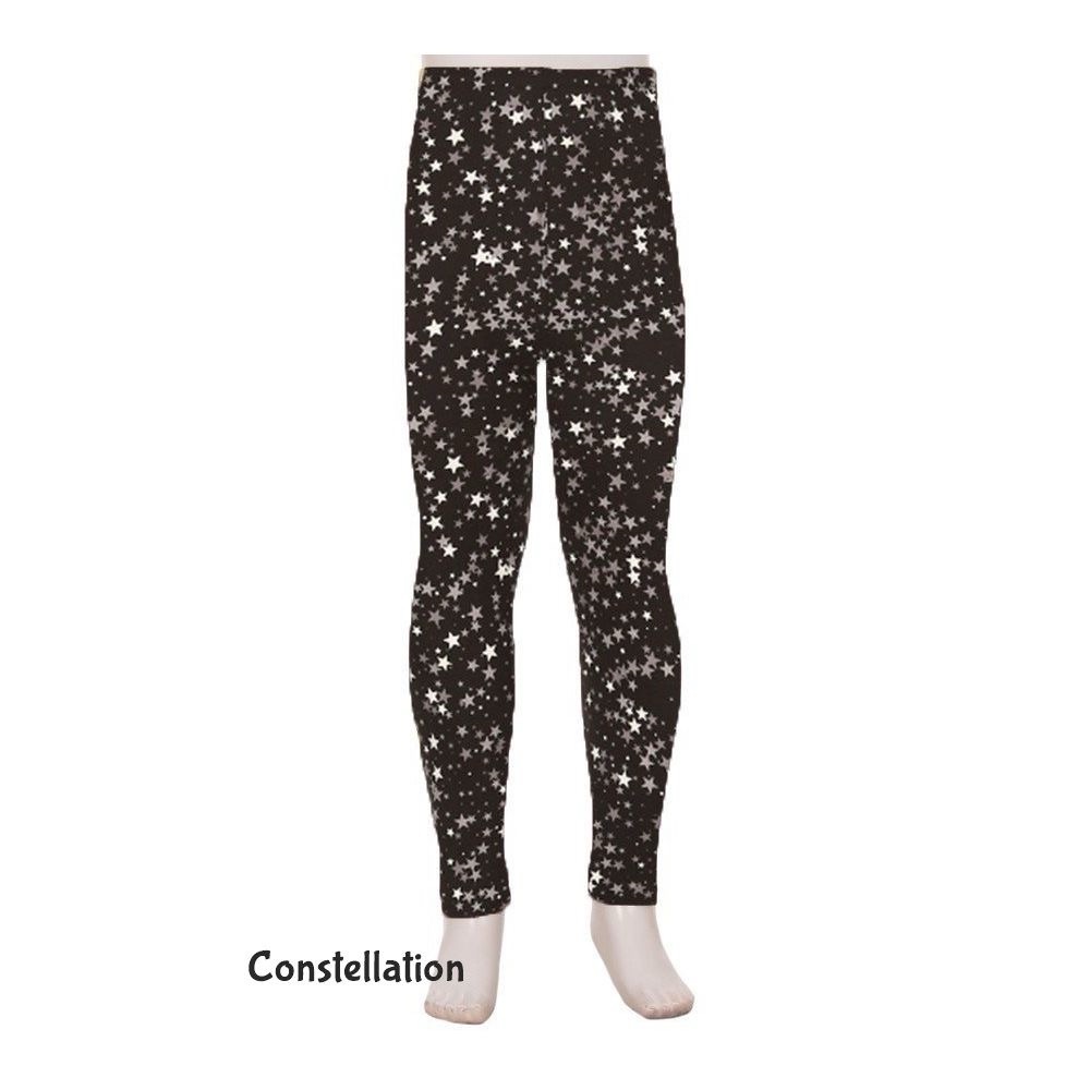Leggings Depot Black and White Starry Night Leggings